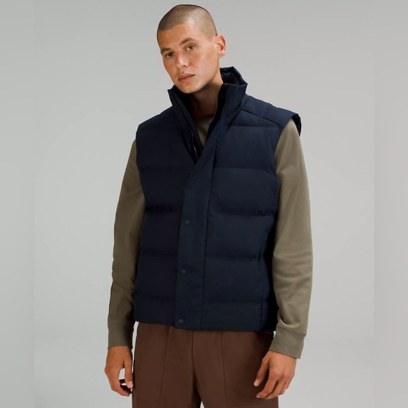 Lululemon Men's Wunder Puff 600-Down-Fill Vest Tech Canvas in Navy